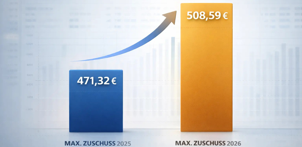 vergleich pkv zuschuss 2025 2026 diagramm